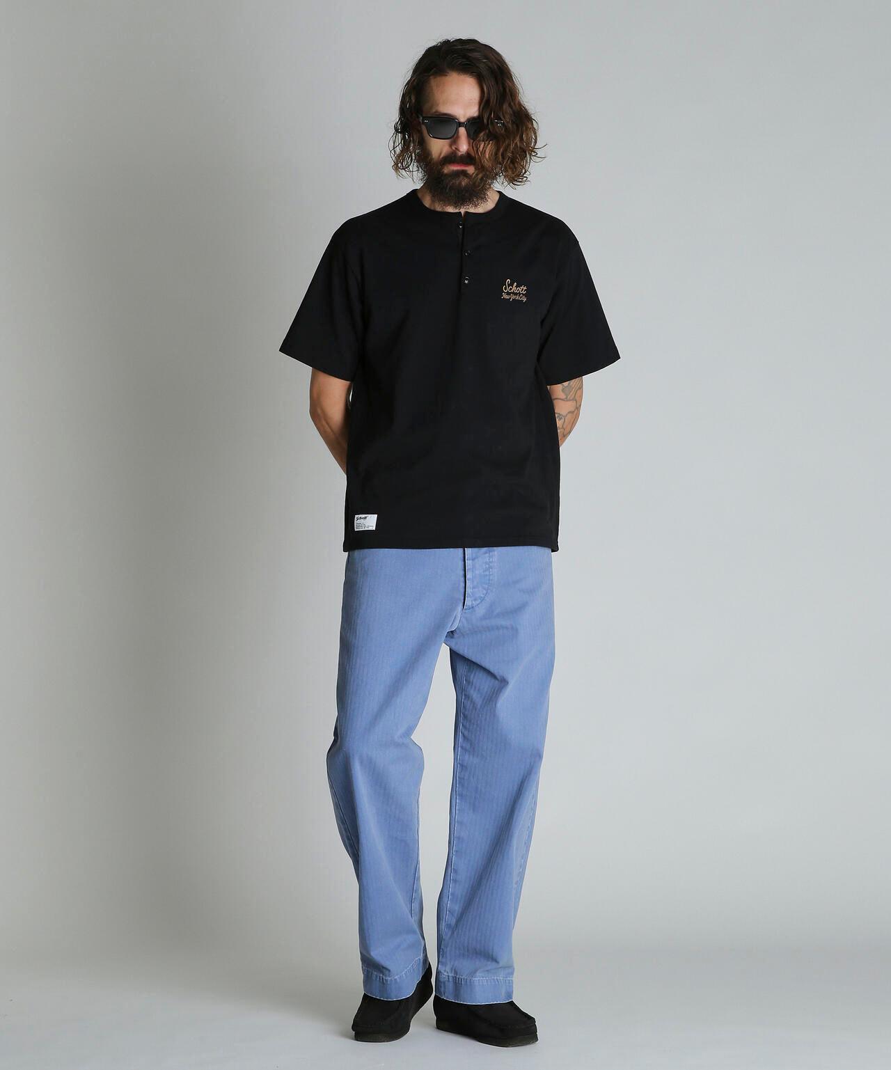 ROPE HENLEY T-SHIRT 繩紋亨利領T恤