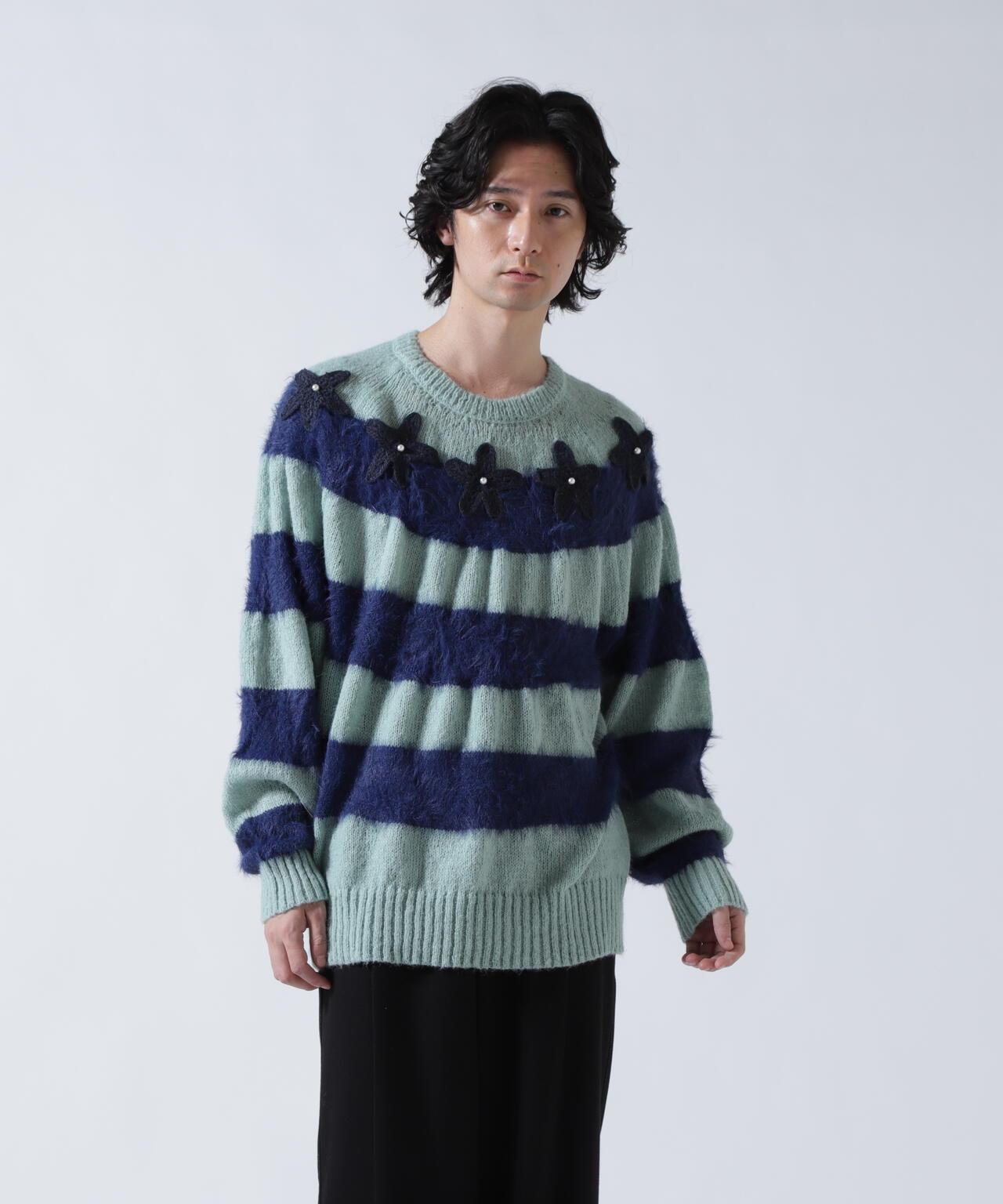 STAR BORDER KNIT 條紋針織上衣