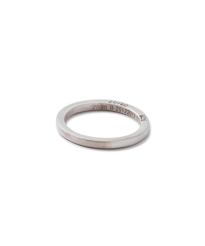 1.8mm寬方形純銀設計 STERLING SILVER SQUARE RING 戒指