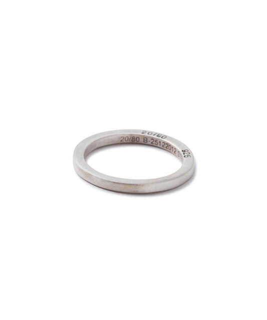 1.8mm寬方形純銀設計 STERLING SILVER SQUARE RING 戒指