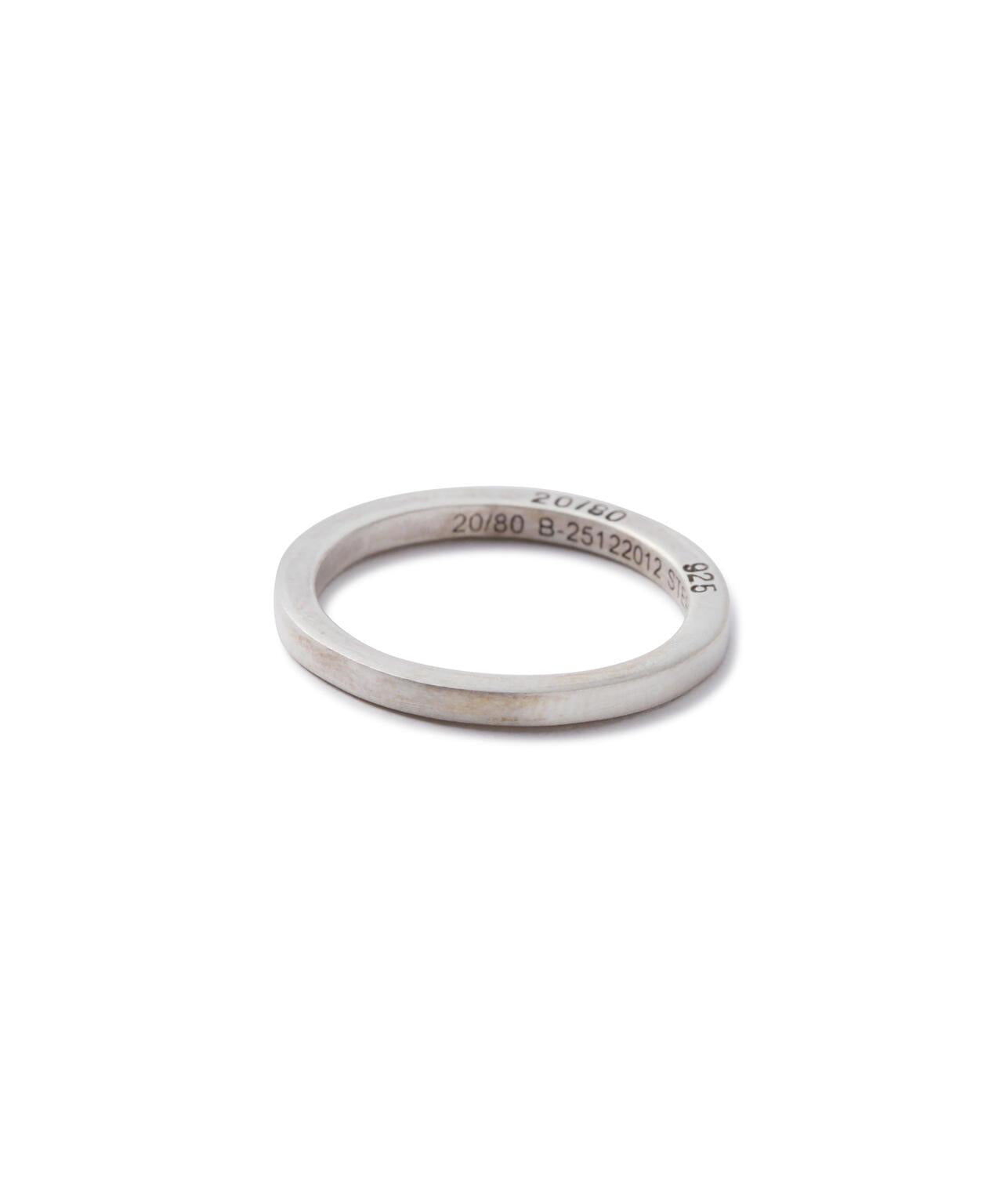 1.8mm寬方形純銀設計 STERLING SILVER SQUARE RING 戒指