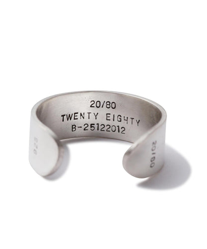 20/80 トゥエンティーエイティー STERLING SILVER RING 8mm 戒指