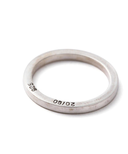 1.8mm寬方形純銀設計 STERLING SILVER SQUARE RING 戒指