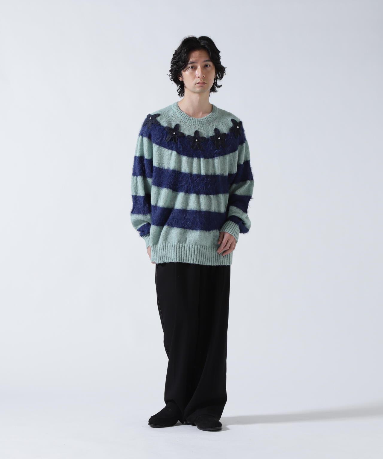 STAR BORDER KNIT 條紋針織上衣