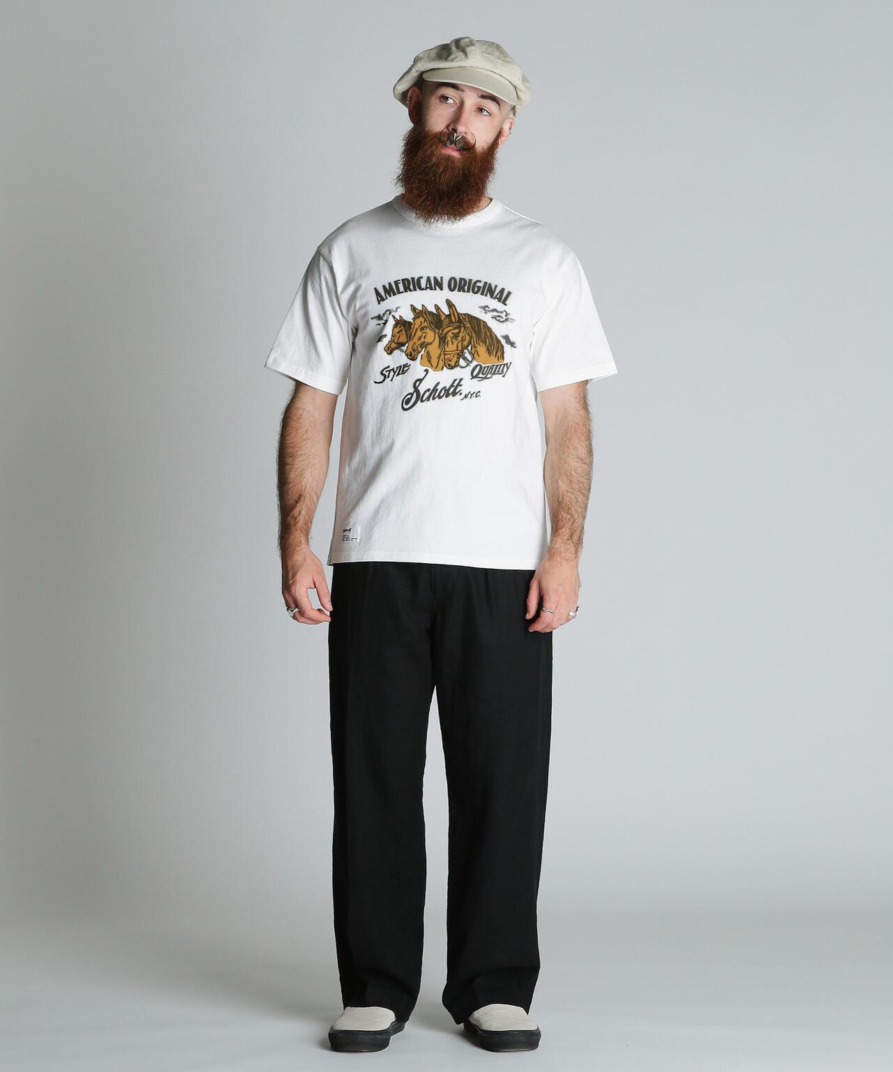 馬植絨圖案 T恤 HORSE FLOCKY T-SHIRT