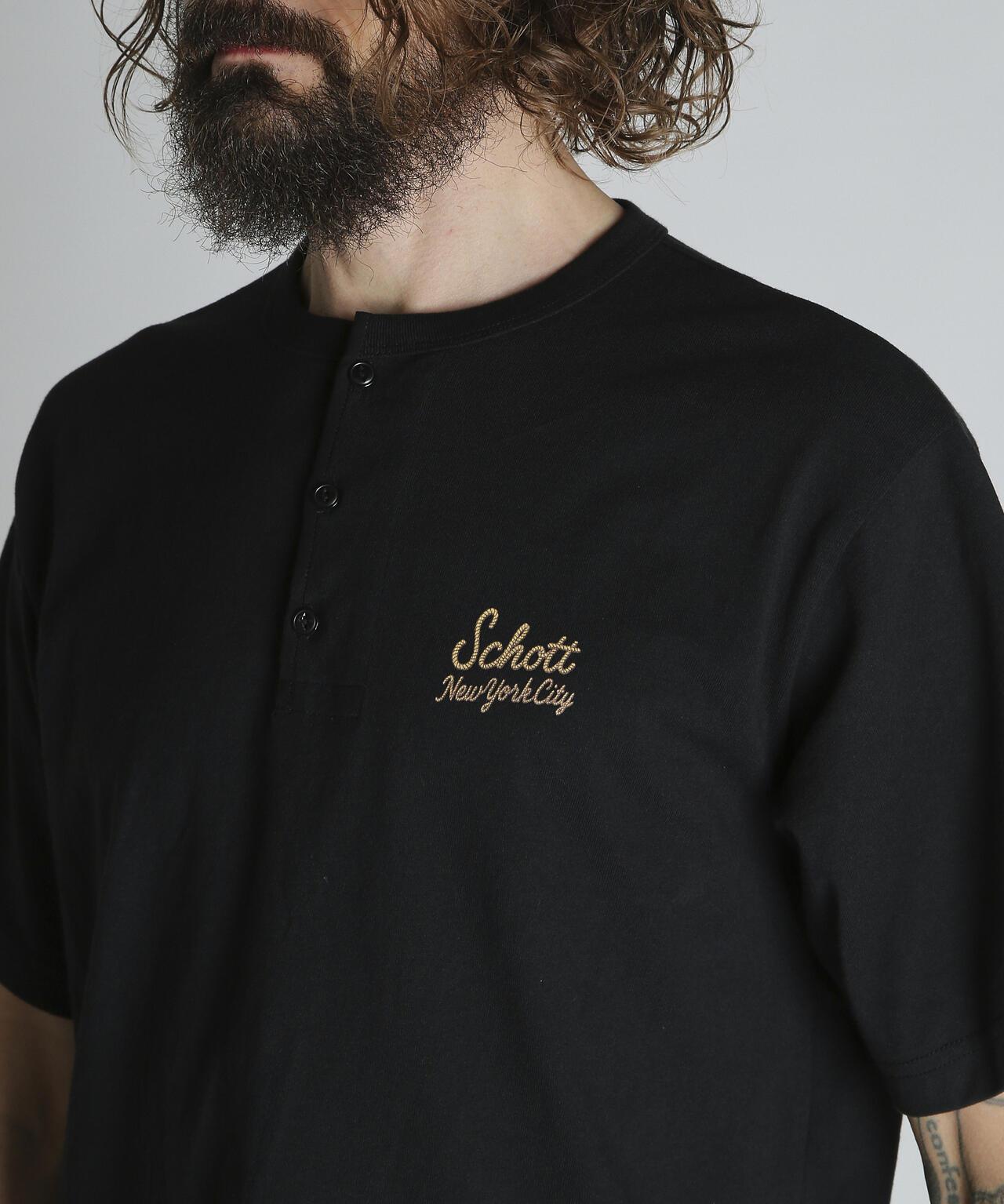 ROPE HENLEY T-SHIRT 繩紋亨利領T恤