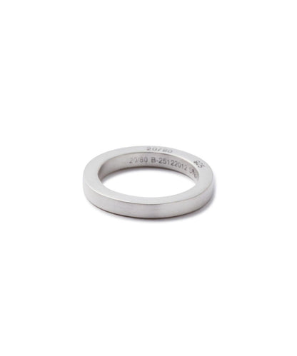 20/80 トゥエンティーエイティー STERLING SILVER 方形 3mm寬 戒指