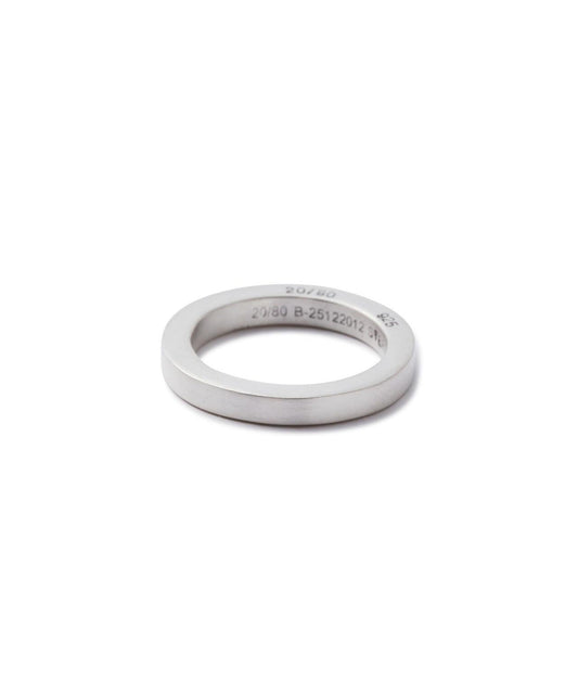 20/80 トゥエンティーエイティー STERLING SILVER 方形 3mm寬 戒指