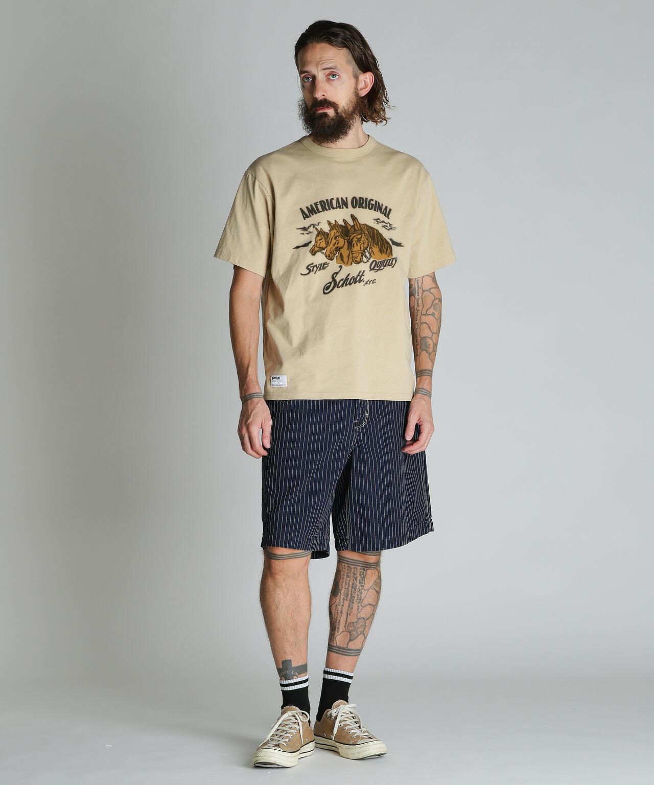 馬植絨圖案 T恤 HORSE FLOCKY T-SHIRT