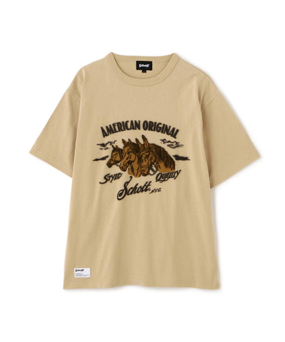 馬植絨圖案 T恤 HORSE FLOCKY T-SHIRT
