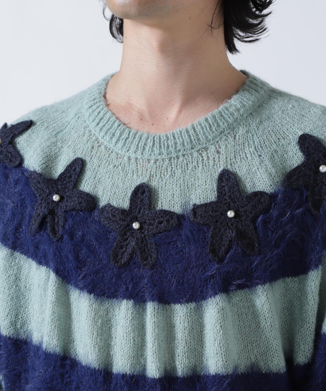 STAR BORDER KNIT 條紋針織上衣