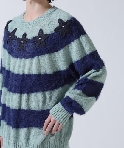 STAR BORDER KNIT 條紋針織上衣