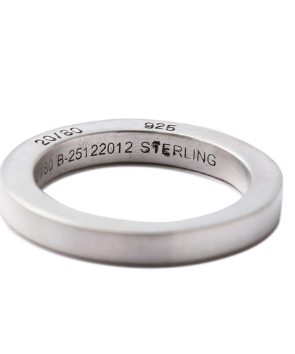 20/80 トゥエンティーエイティー STERLING SILVER 方形 3mm寬 戒指