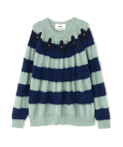 STAR BORDER KNIT 條紋針織上衣