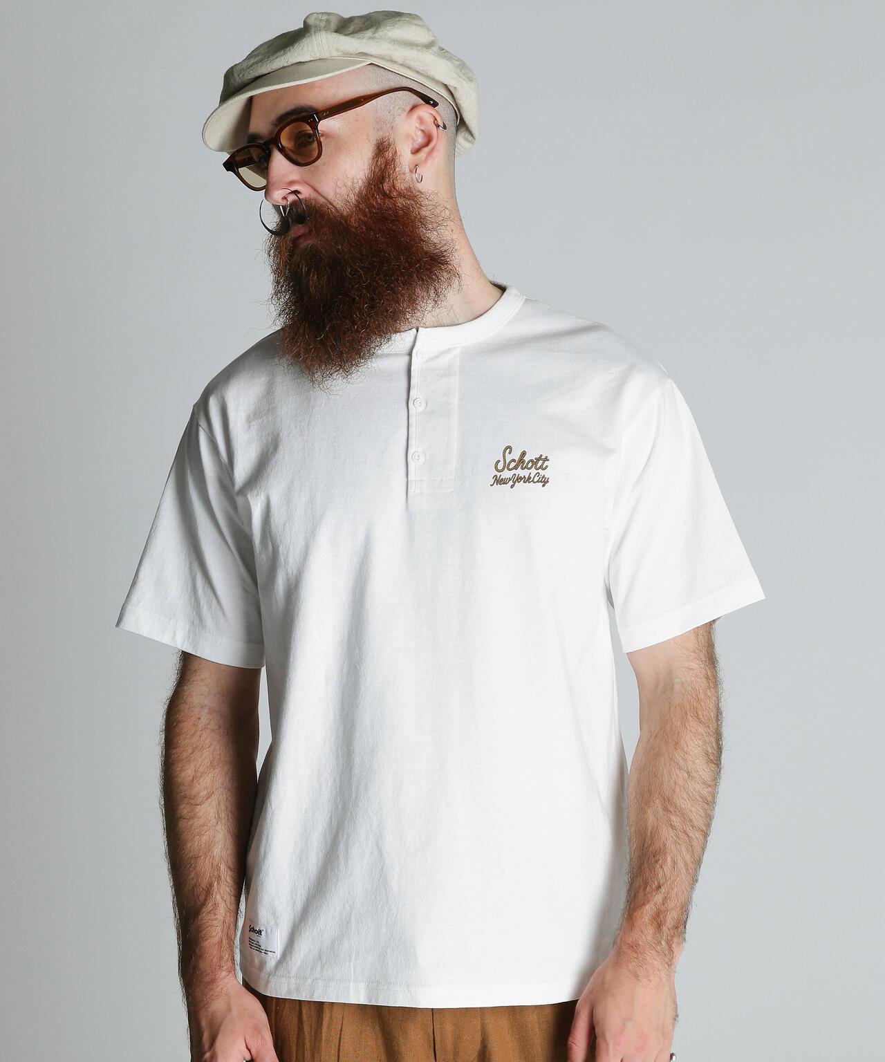 ROPE HENLEY T-SHIRT 繩紋亨利領T恤
