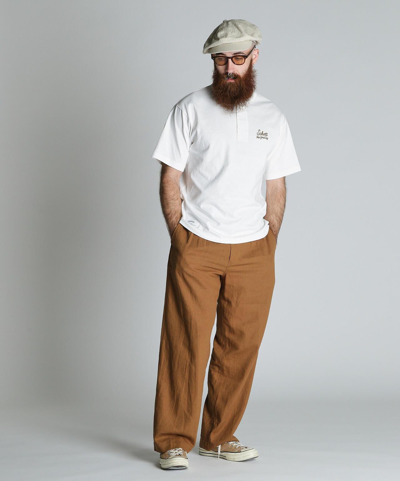 ROPE HENLEY T-SHIRT 繩紋亨利領T恤