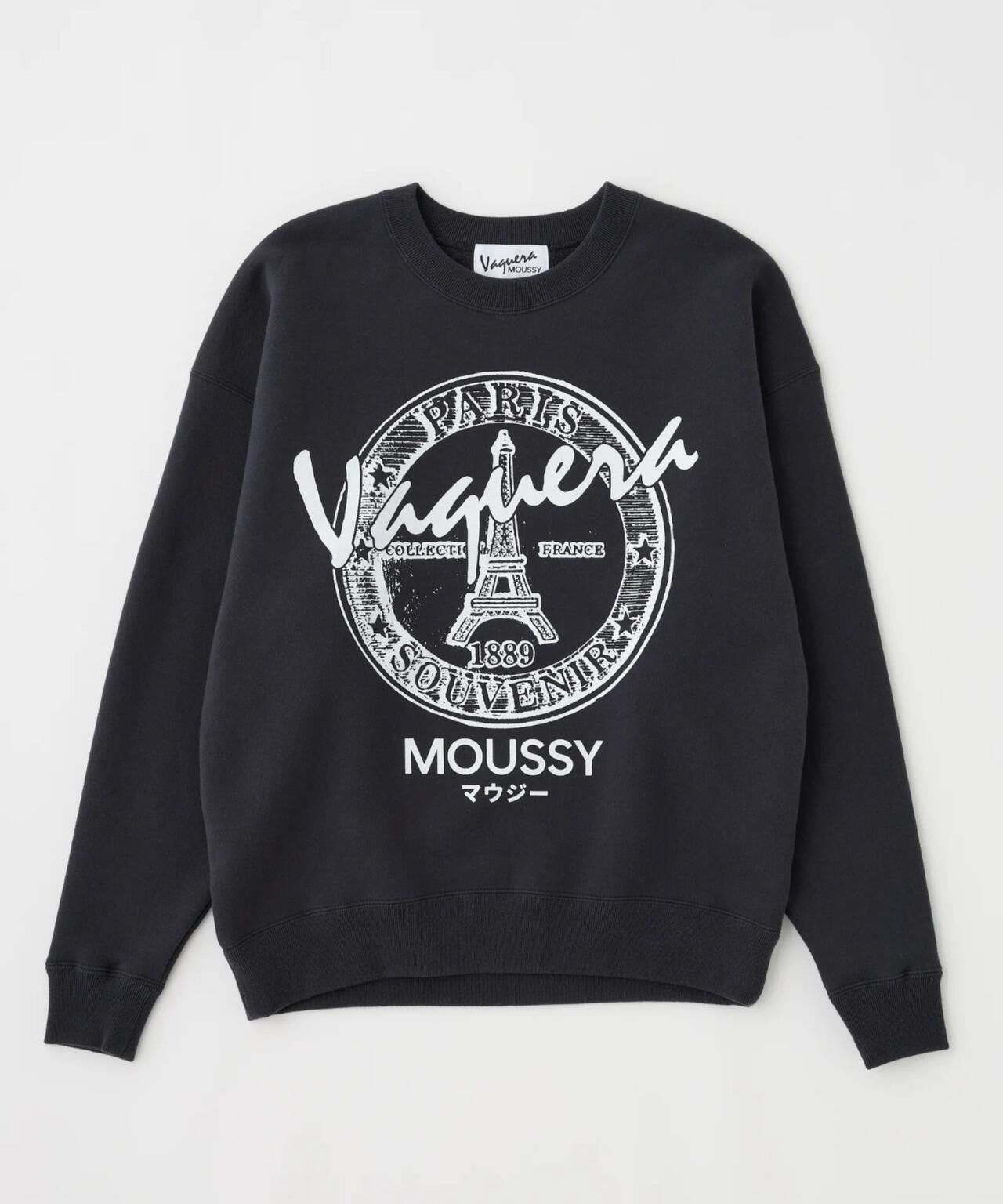 VAQUERA×MOUSSY VQ OVERSIZED SWEATSHIRT 寬鬆廓形 衛衣