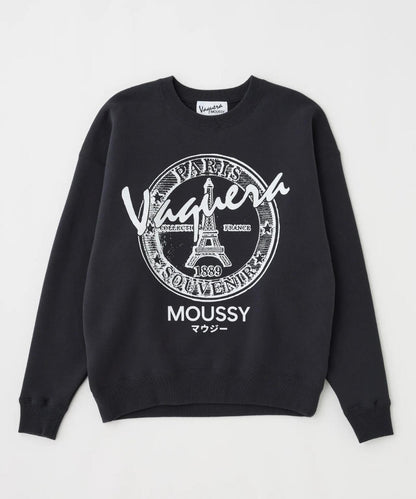 VAQUERA×MOUSSY VQ OVERSIZED SWEATSHIRT 寬鬆廓形 衛衣