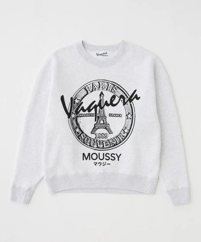VAQUERA×MOUSSY VQ OVERSIZED SWEATSHIRT 寬鬆廓形 衛衣