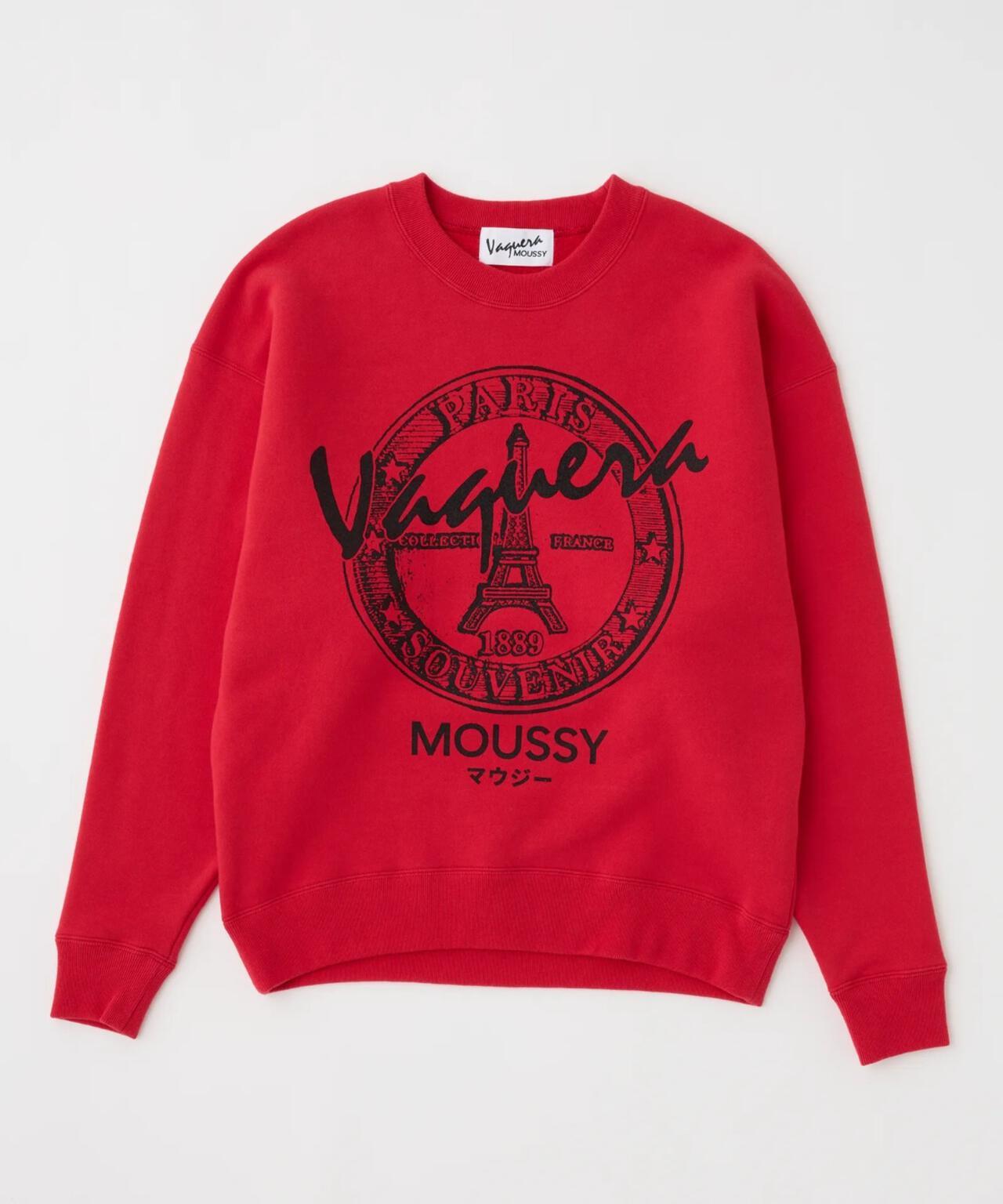 VAQUERA×MOUSSY VQ OVERSIZED SWEATSHIRT 寬鬆廓形 衛衣