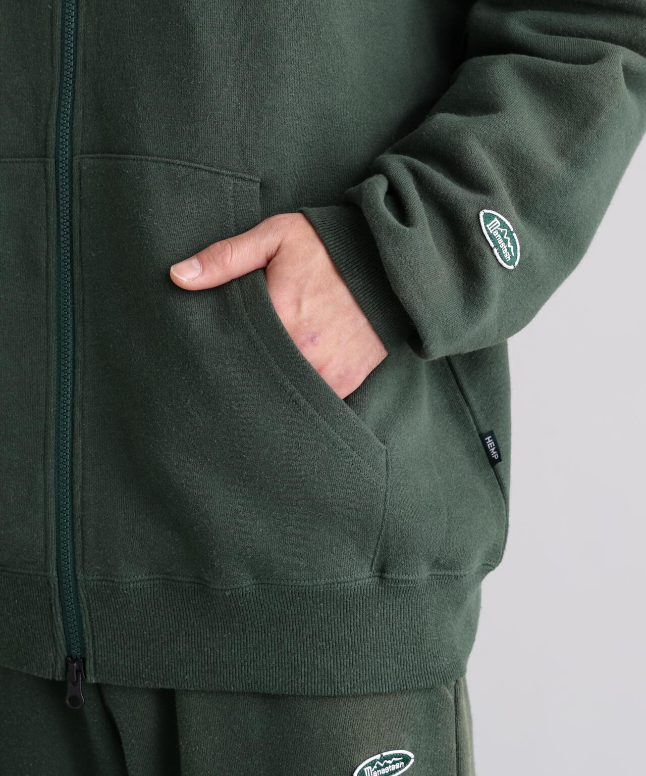 MANASTASH マナスタッシュ HEMP CLASSIC SWEAT ZIP HOODIE 連帽衛衣