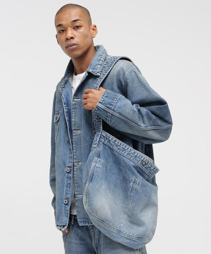 《AVIREX|MOANDMO CLOTHING》 DENIM POSTMAN BAG
