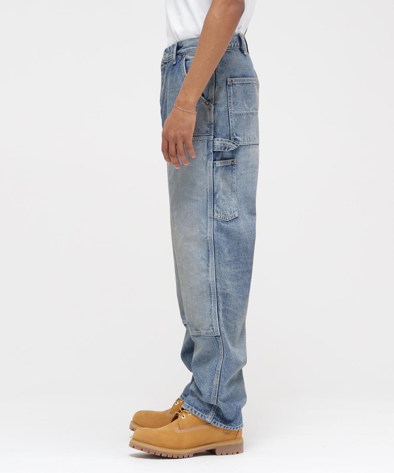 《AVIREX|MOANDMO CLOTHING》DOUBLE KNEE DENIM PANTS 牛仔褲