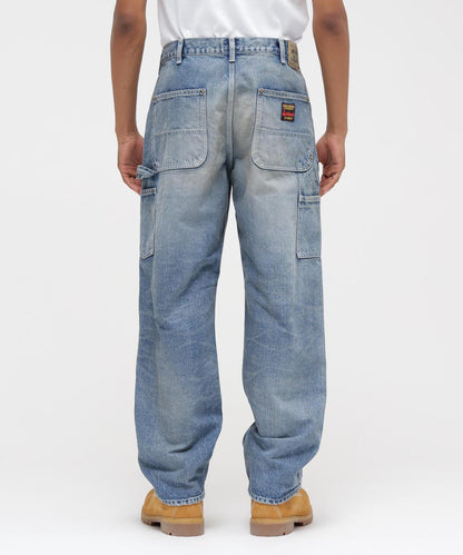 《AVIREX|MOANDMO CLOTHING》DOUBLE KNEE DENIM PANTS 牛仔褲