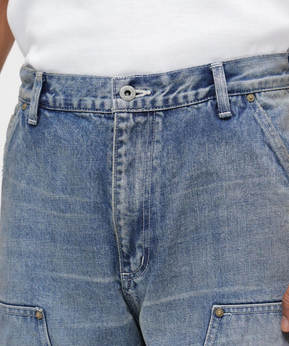 《AVIREX|MOANDMO CLOTHING》DOUBLE KNEE DENIM PANTS 牛仔褲