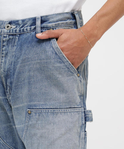 《AVIREX|MOANDMO CLOTHING》DOUBLE KNEE DENIM PANTS 牛仔褲