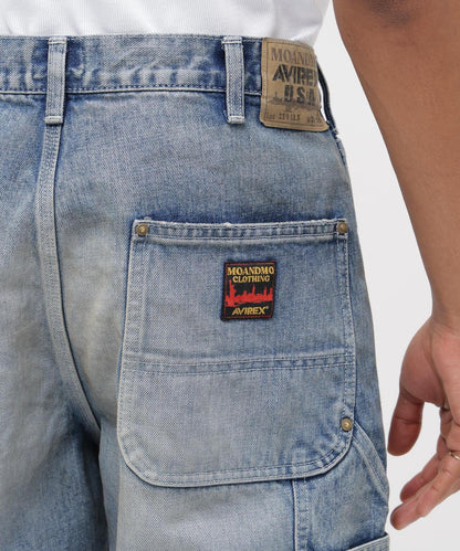 《AVIREX|MOANDMO CLOTHING》DOUBLE KNEE DENIM PANTS 牛仔褲
