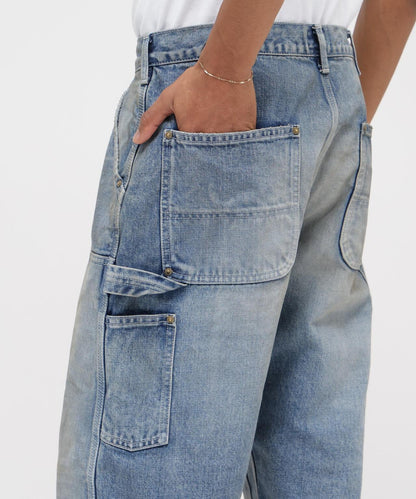 《AVIREX|MOANDMO CLOTHING》DOUBLE KNEE DENIM PANTS 牛仔褲