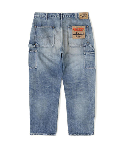 《AVIREX|MOANDMO CLOTHING》DOUBLE KNEE DENIM PANTS 牛仔褲