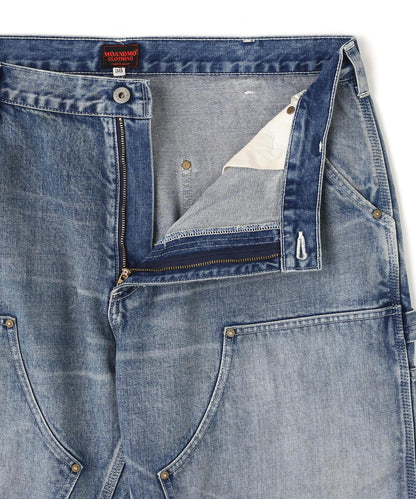 《AVIREX|MOANDMO CLOTHING》DOUBLE KNEE DENIM PANTS 牛仔褲