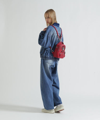 直營店限定 VARSITY LEATHER MINI BACKPACK 揹包 AVX 5653