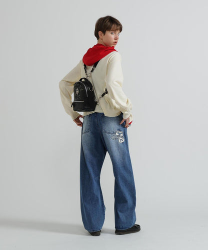 直營店限定 VARSITY LEATHER MINI BACKPACK 揹包 AVX 5653