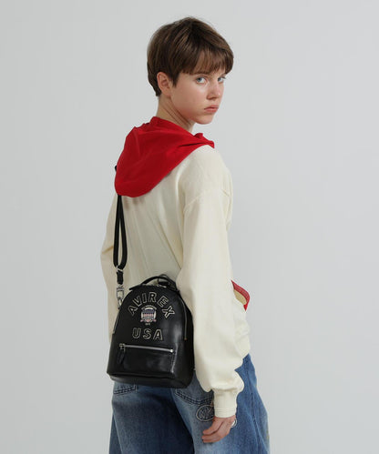 直營店限定 VARSITY LEATHER MINI BACKPACK 揹包 AVX 5653