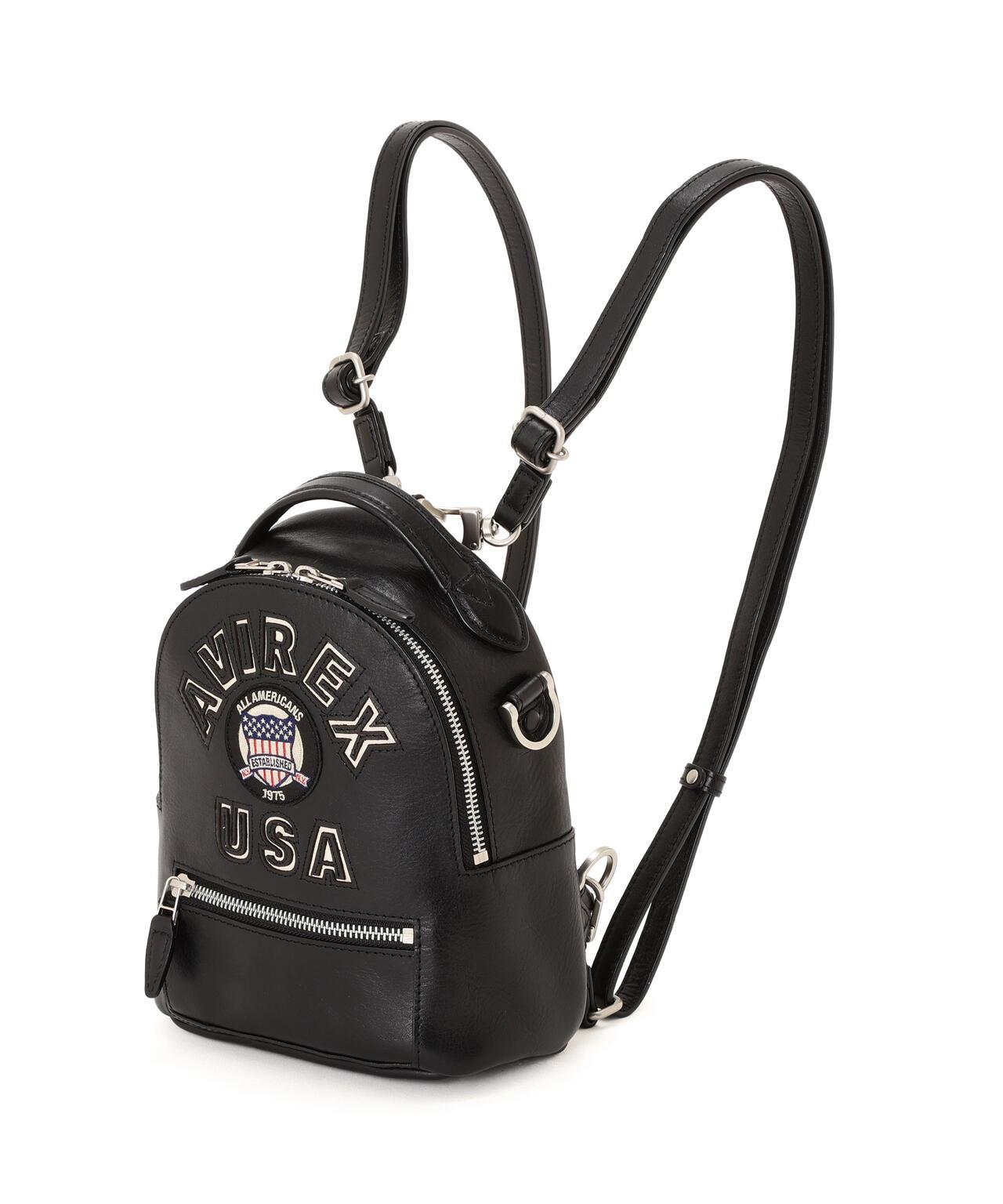 直營店限定 VARSITY LEATHER MINI BACKPACK 揹包 AVX 5653