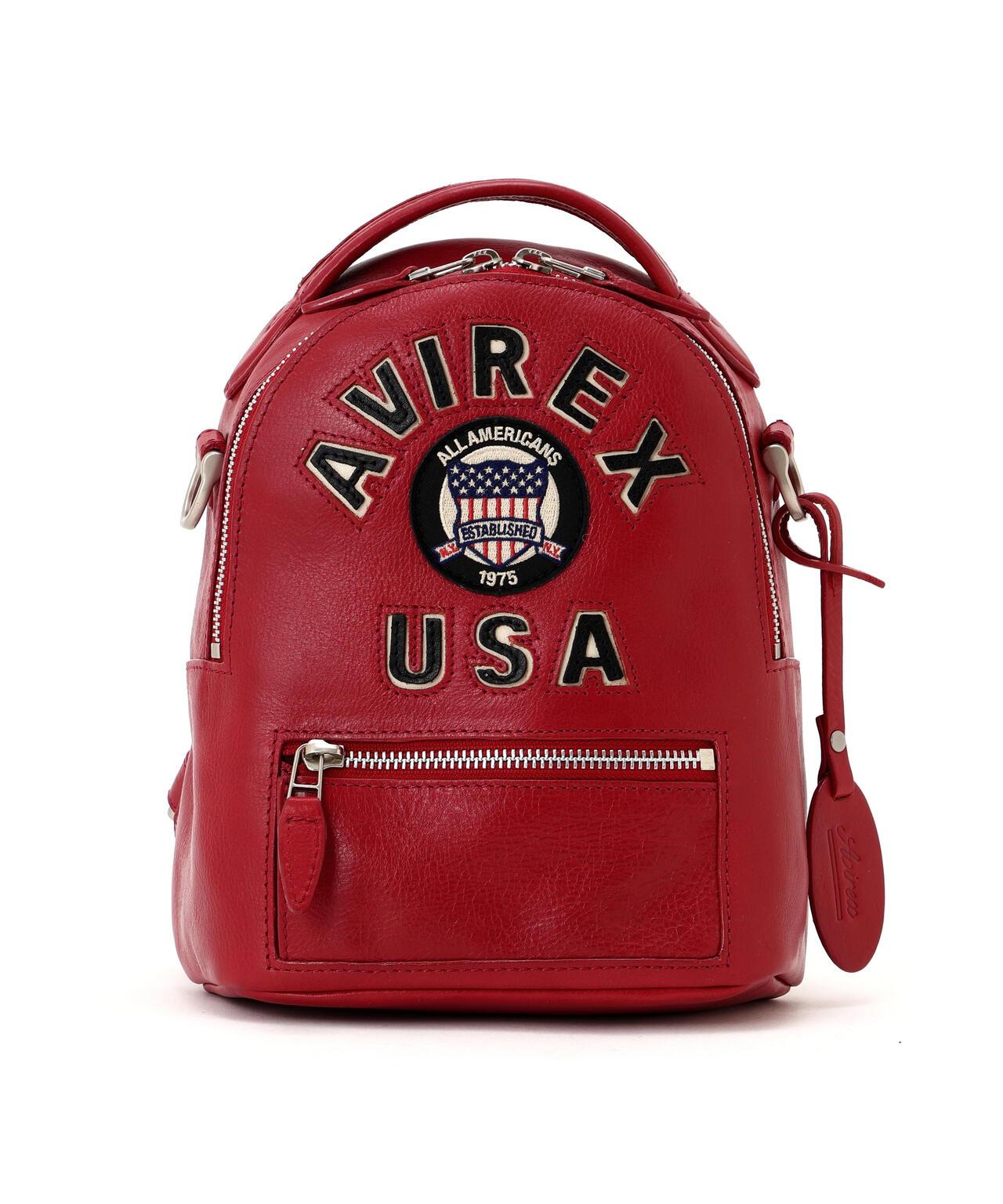 直營店限定 VARSITY LEATHER MINI BACKPACK 揹包 AVX 5653