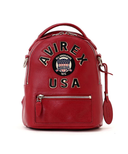 直營店限定 VARSITY LEATHER MINI BACKPACK 揹包 AVX 5653