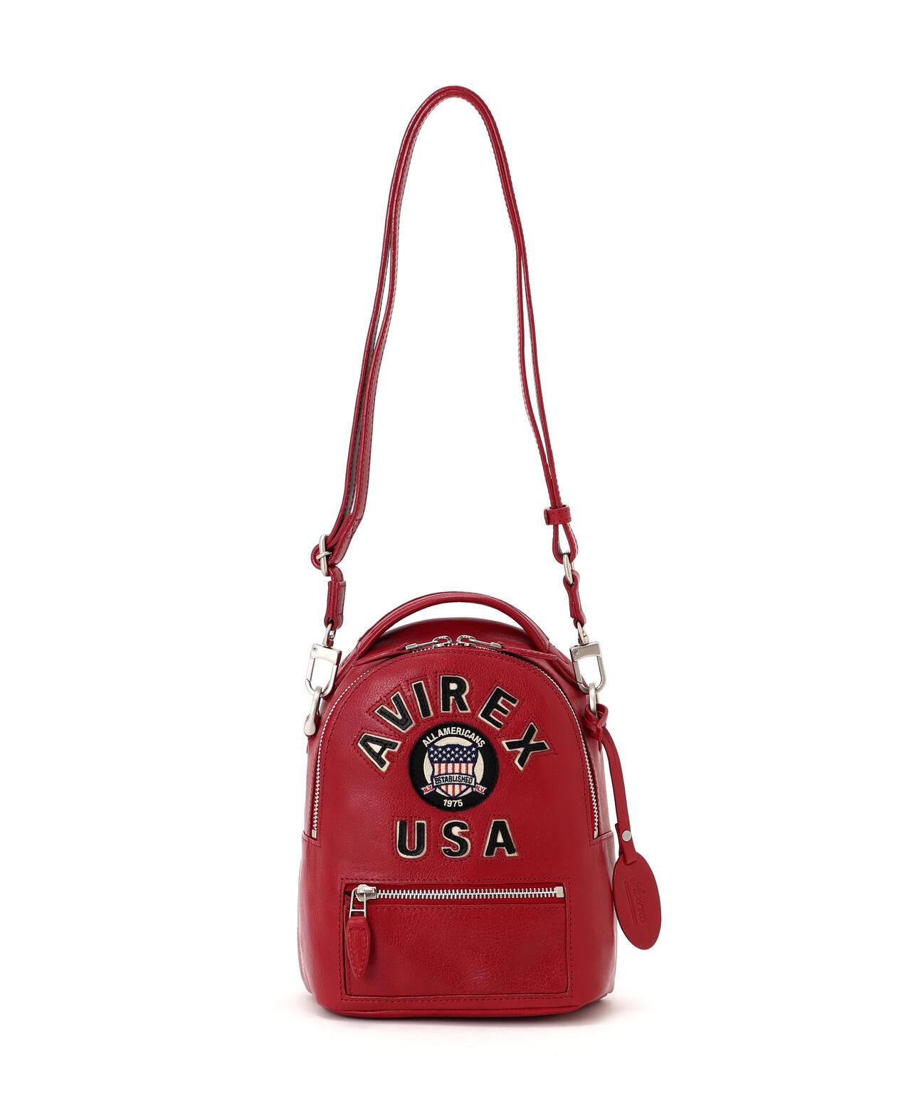 直營店限定 VARSITY LEATHER MINI BACKPACK 揹包 AVX 5653
