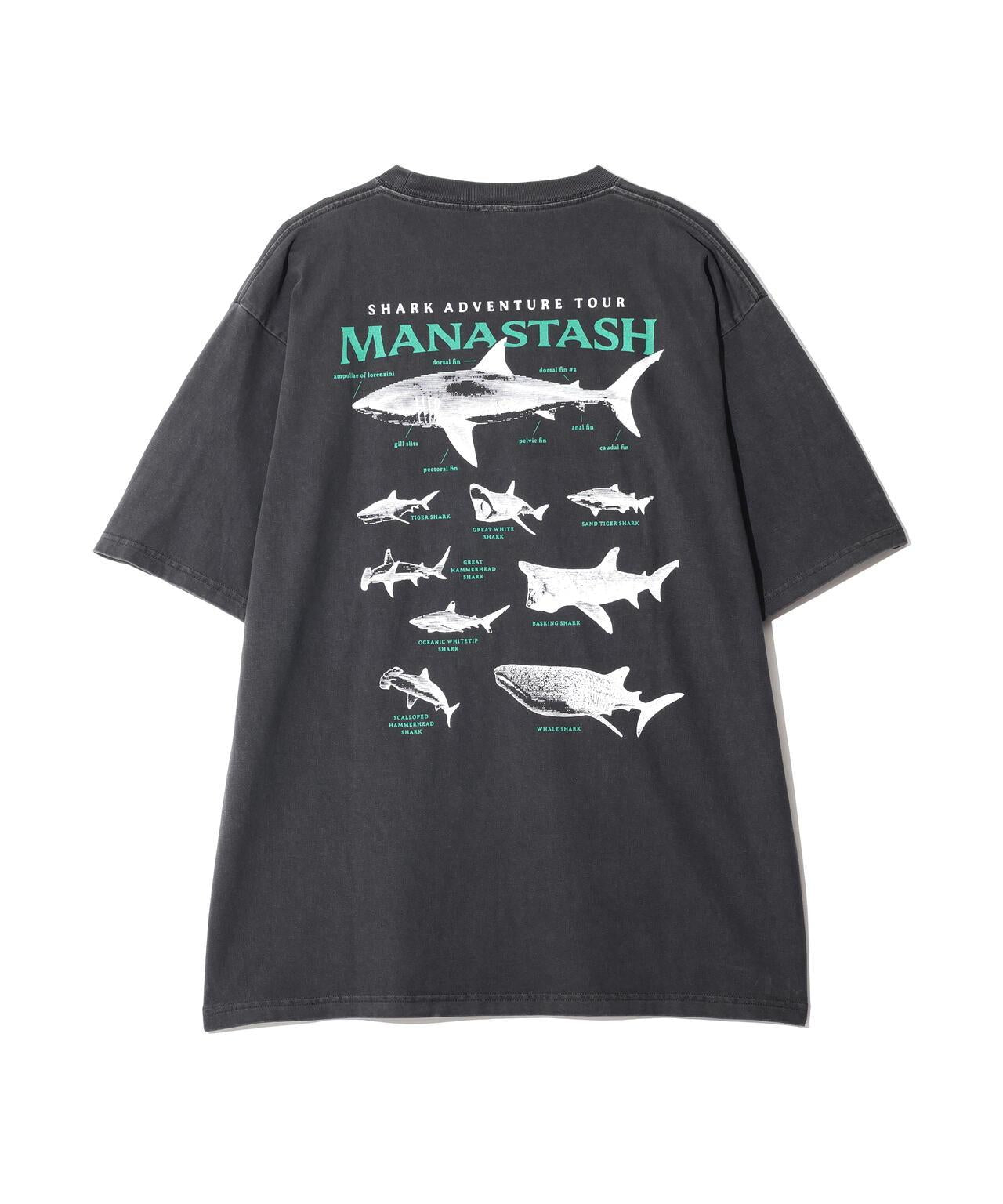 MANASTASH マナスタッシュ PUMICE TEE SHARK T恤