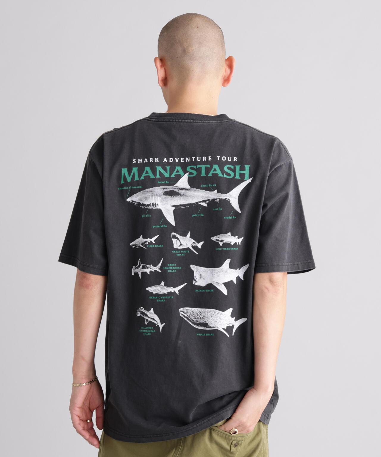 MANASTASH マナスタッシュ PUMICE TEE SHARK T恤