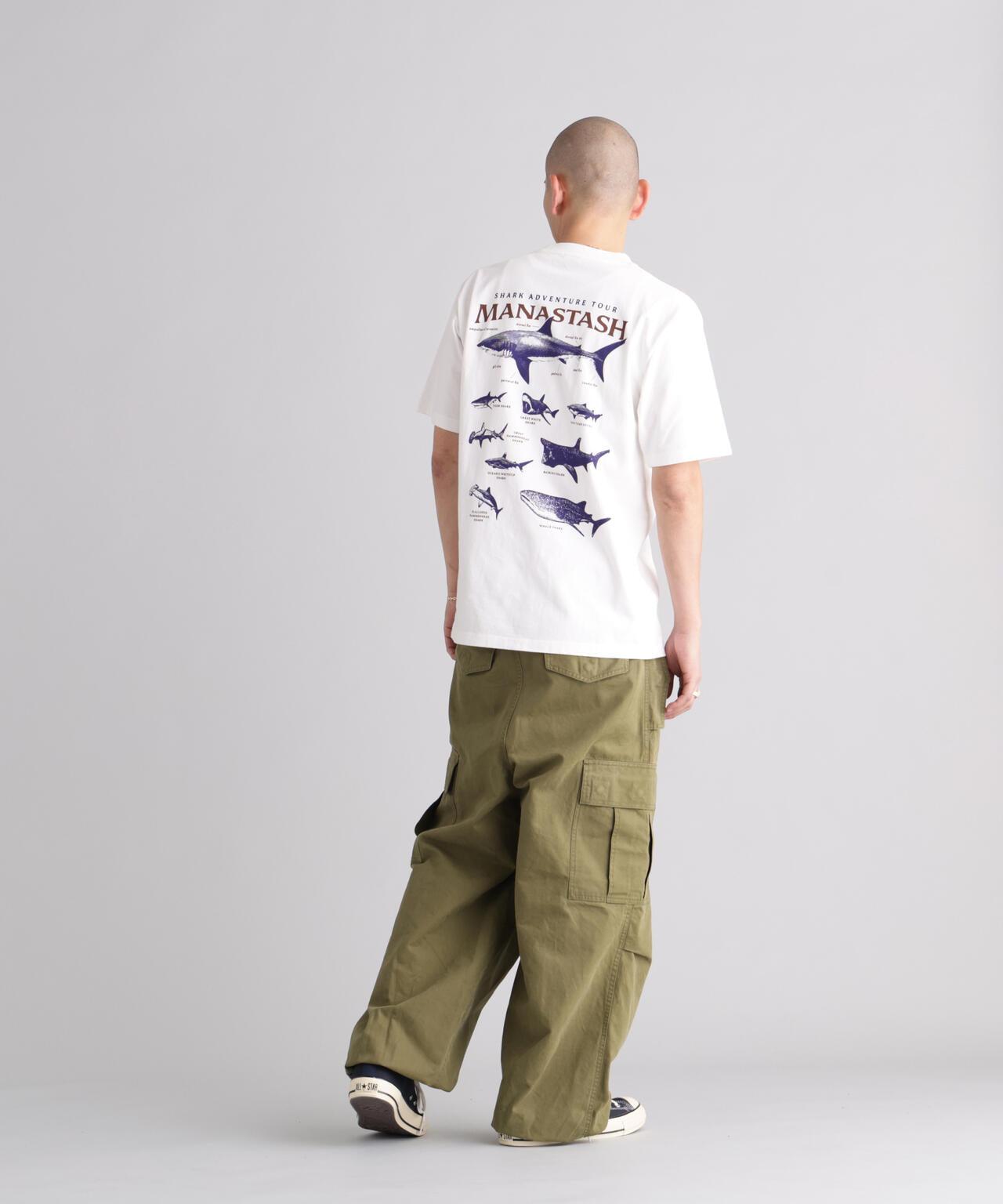MANASTASH マナスタッシュ PUMICE TEE SHARK T恤