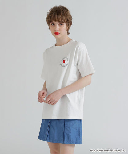 AVIREX × Betty Boop 學院風Logo短袖T恤