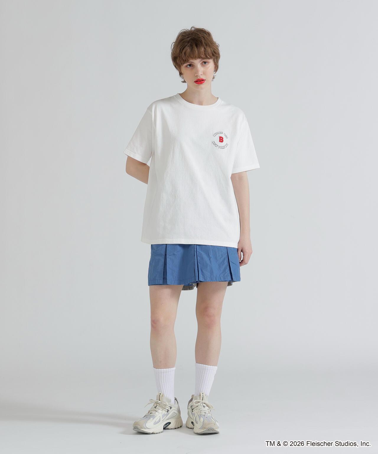 AVIREX × Betty Boop 學院風Logo短袖T恤