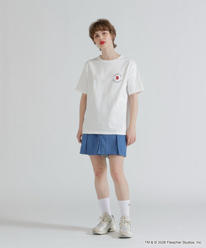 AVIREX × Betty Boop 學院風Logo短袖T恤