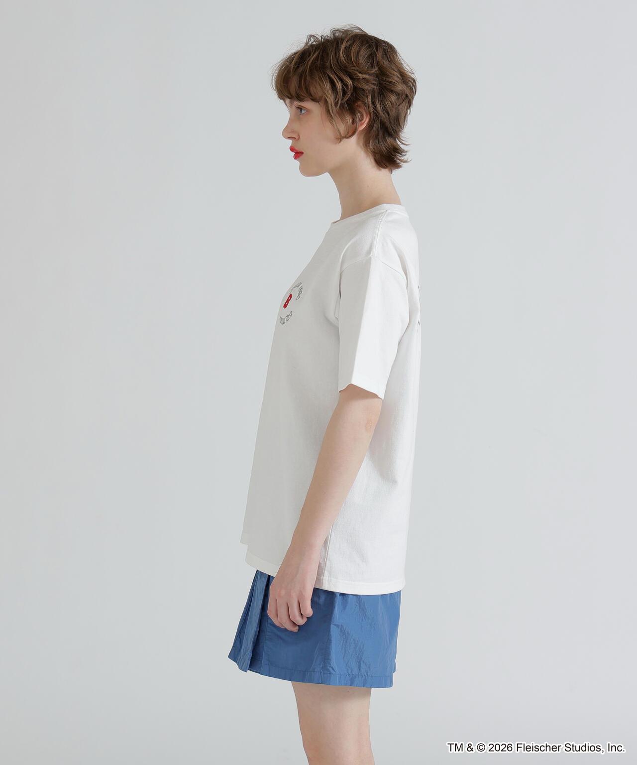 AVIREX × Betty Boop 學院風Logo短袖T恤