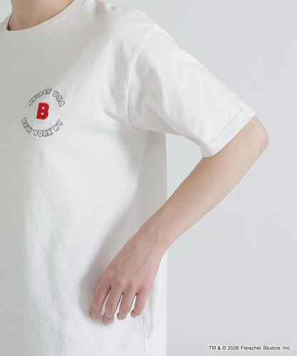 AVIREX × Betty Boop 學院風Logo短袖T恤