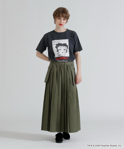 AVIREX × Betty Boop（貝蒂娃娃） 短袖T恤 FADE WASH S/S T-SHIRT